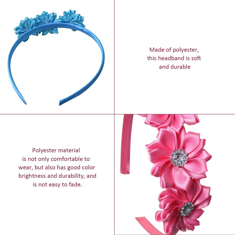 5 Pieces Of Flower Headbands, Simple And Ele Headbands, Children'S