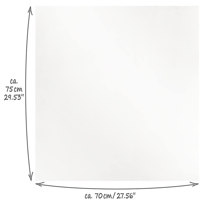 com-four® 5 Cheesecloths, Reusable, 75 x 70 cm (Pack of