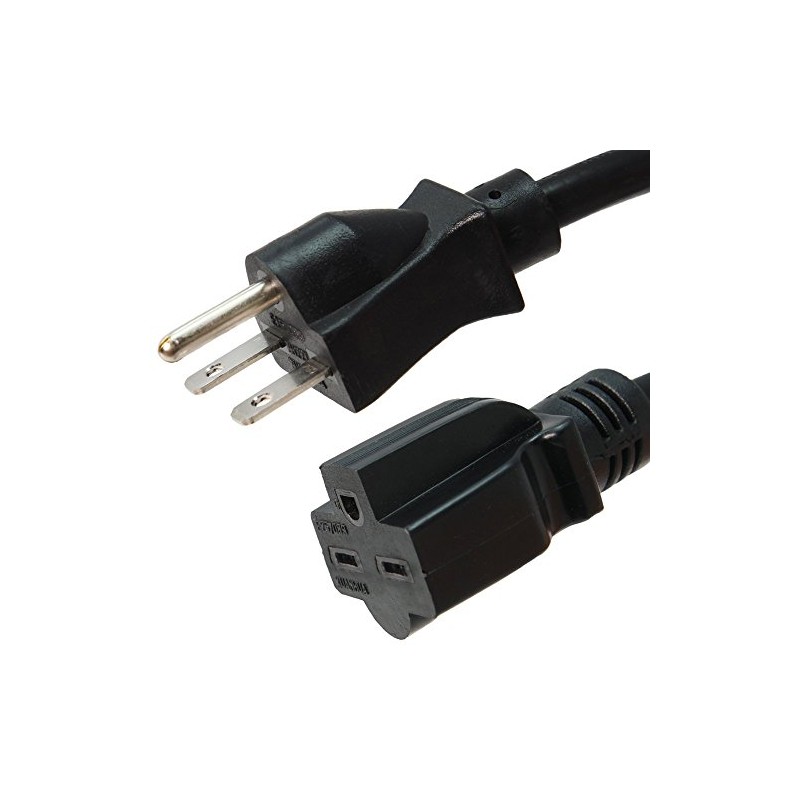NEMA 6-15 Extension Power Cord - 15A/250V, 12 AWG -