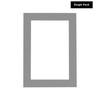 12x16 Mat for 11x14 Photo - Precut Mid Grey Picture