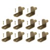 TERF® Traditional Style Antique Bronze Plated L-Shape Bracket Furniture Shelf