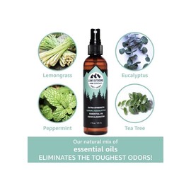 Lumi Outdoors Natural Shoe Deodorizer Spray & Odor Eliminator - Extra Strength Eucalyptus Lemo