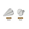 sourcing map 16 Sets Spikes and Studs Kit, 7mm Cone