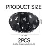 2 Pieces Shower Cap, Waterproof Shower Cap, Thickened Kitchen Head