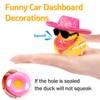 wonuu Car Rubber Duck Party Decoration, Sparkly Glitter Space cowboy