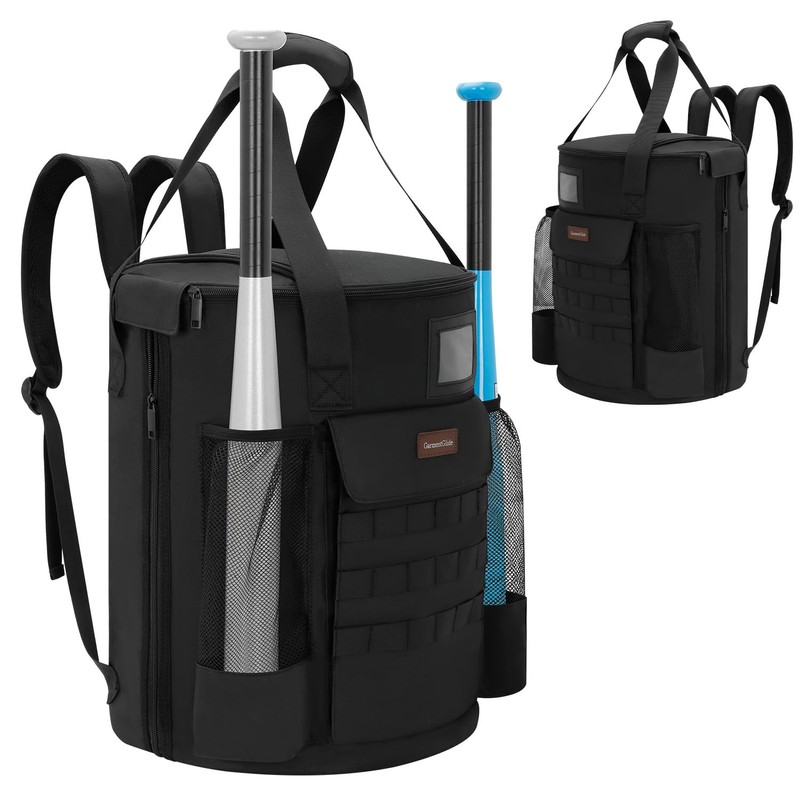 Baseball Bucket Backpack for 6 Gallon Bucket, Durable Softball Coaches