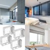 4 PCS Venetian Blind Fittings Brackets Window Blind Bracket Blind