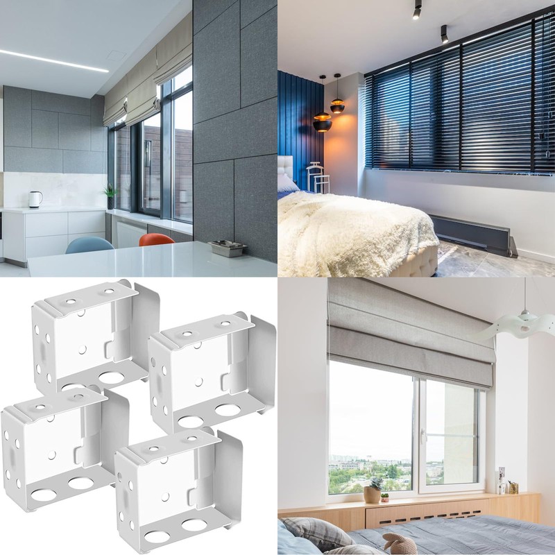 4 PCS Venetian Blind Fittings Brackets Window Blind Bracket Blind