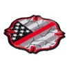Maltese Thin Red Line Flag Patch, Firefighter Patches