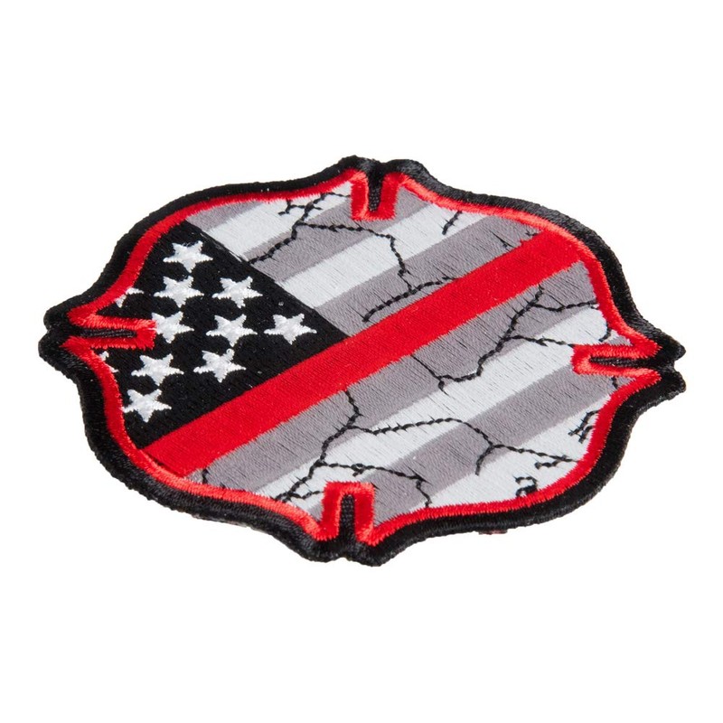 Maltese Thin Red Line Flag Patch, Firefighter Patches