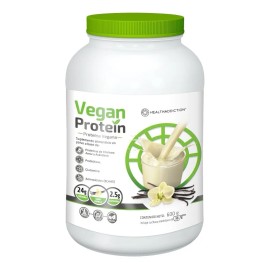 HEALTHADDICTION - Protena Vegana con Sabor a Vainilla, Frmula Potenciada con Glutamina y Aminocidos, 24g de Protena y 2.5g de Glutamina por Porcin -  