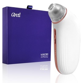 Areti-b2007WH Porescope - Pore Suction Device You Can See While Using, Smartphone Compatible with Camera for Pore Cleansing, USB Connection, 3 Levels of Suction Power, Blackhead Removal, 3 Types of