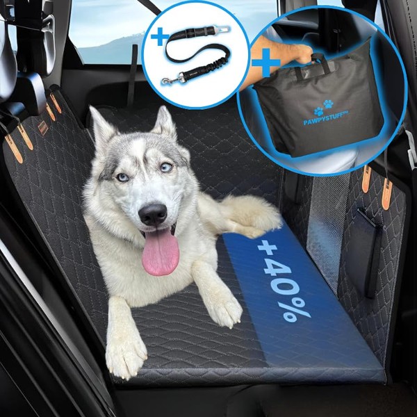 PawpyStuff™ Backseat Extender for Dogs| Waterproof Dog Hammock for Car