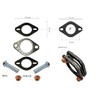 Universal Exhaust Flange Connector Set 50 mm [1.96 Inches] with