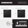 Kwikset Pismo Interior Passage Door Knob, Handle For Closet and