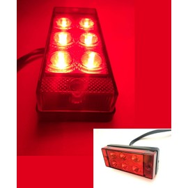 Matel Service Rear Fog Light Fog Light 108 x 46 x 24 mm Universal 12/24V 2W 6 LED