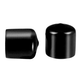 50pcs Screw Thread Protectors PVC Rubber Round Tube Bolt Cap Plastic End Cap Thread Protector Black Inner Diameter 23mm