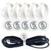 SUNFICON Magnetic Cable Clips Cable Organizers Earbuds Cords Clips Bookmark