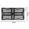 License Plate Holder 240 x 130 Chrome Look Light Motorcycle