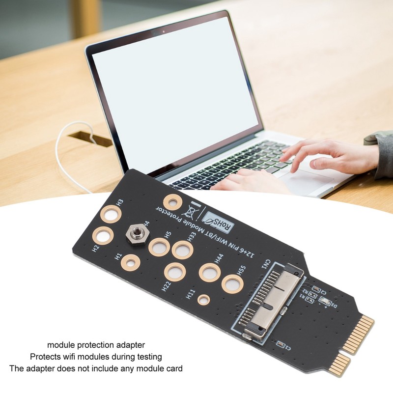 12+6Pin WiFi Network Card and Bluetooth Module Protector Adapter for