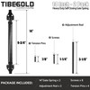 TIBEGOLD 14" Gate Spring Self Closing, Heavy Duty Black Door