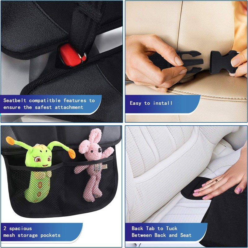 Car Seat Protector, 2 Pack Large Car Seat Protectors for