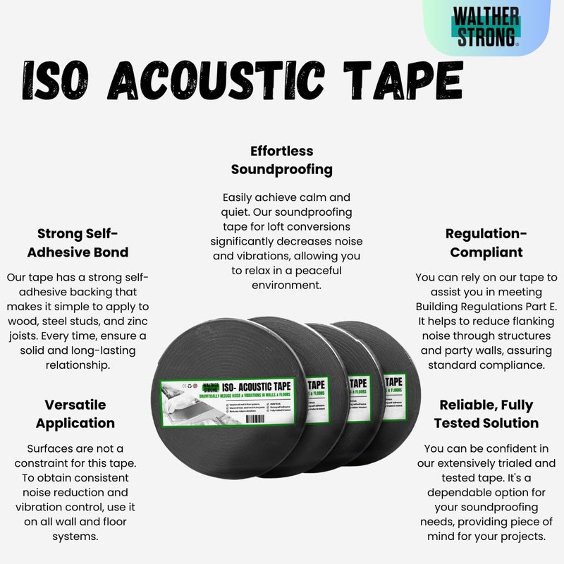 Walther Strong - ISO - Acoustic Tape (95MM X 25M)