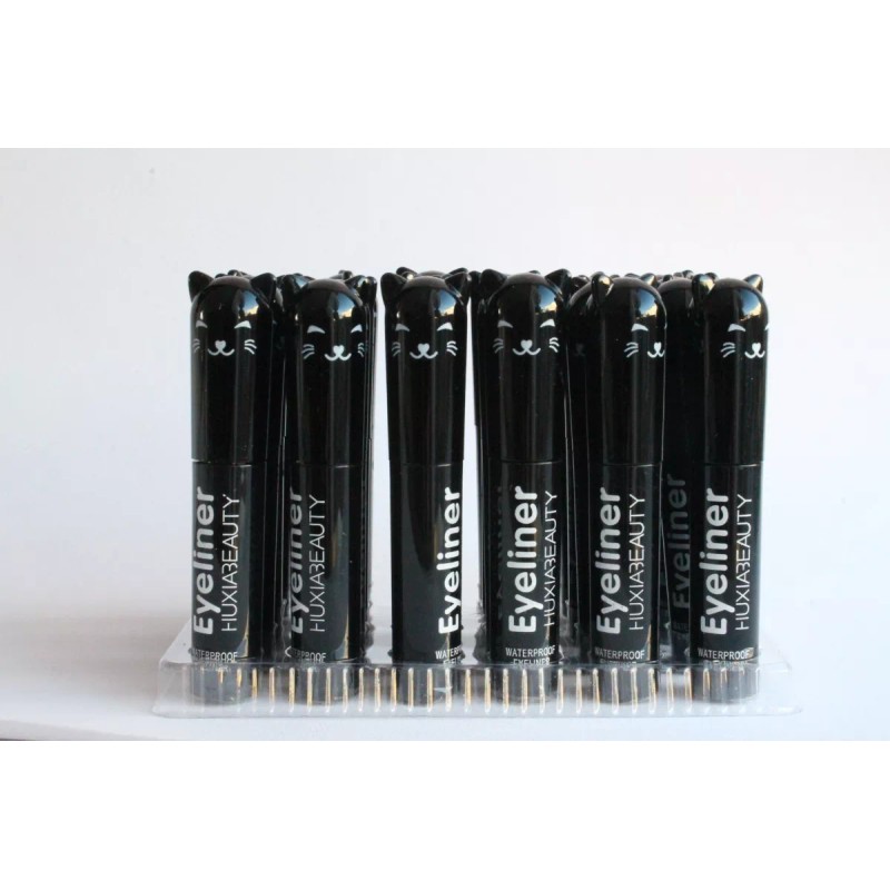 Huxia Beauty Delineador Negro Indeleble Plumon Contra Agua Larga Duración