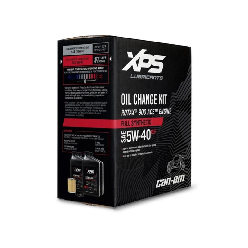 Can-Am New OEM 4T 5W-40 Full Synthetic Oil Change Kit,