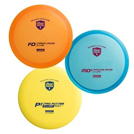 Discmania Originals 3-Disc Disc Golf Set â C-Line FD Fairway Driver, C-Line MD3 Midrange Driver, and D-Line P2 Disc Golf Putter (Colors Will Vary)
