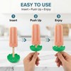8-Pack Silicone Popsicl-e Holders & Ice P-op Sleeves