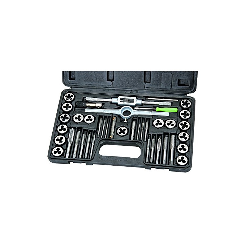 Carbon Steel Metric Tap and Die Set 40 Pc from