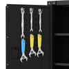 Garage Cabinets - Heavy-Duty Metal Storage Cabinet with 2 Adjustable