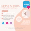 MAM Nipple Shields Size Small (Pack of 2), Breast Shields