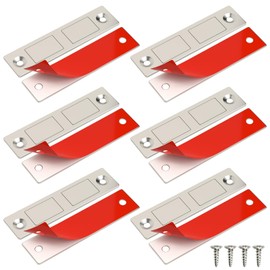 Jiayi Magnets for Cabinet Doors, Pack of 6 Ultra Thin Magnetic Catch Strong Door Closer for Cupboards, Drawer Magnetic Closure for Cupboards, Double Magnets Lock for Furniture, Cupboard, Door Close