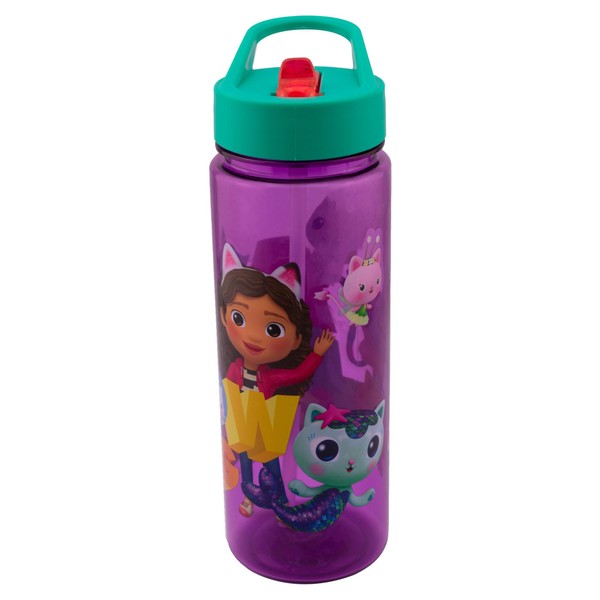 FunKids 1669-1080 Botella Agua Escolar, Diseño Gabby’s Doll House y