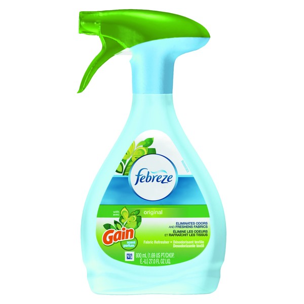 Febreze 47804CT Fabric Refresher & Odor Eliminator, Gain Original, 27 oz Spray Bottle (Case of 6)