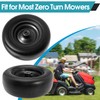 11x4.00-5" Front Wheel Flat Free Mower Tire, Solid Smooth Tire