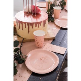 Folat 67260 Napkins Elegant Lush Blush Years 33 x 33 cm Pack of 10 Number 60