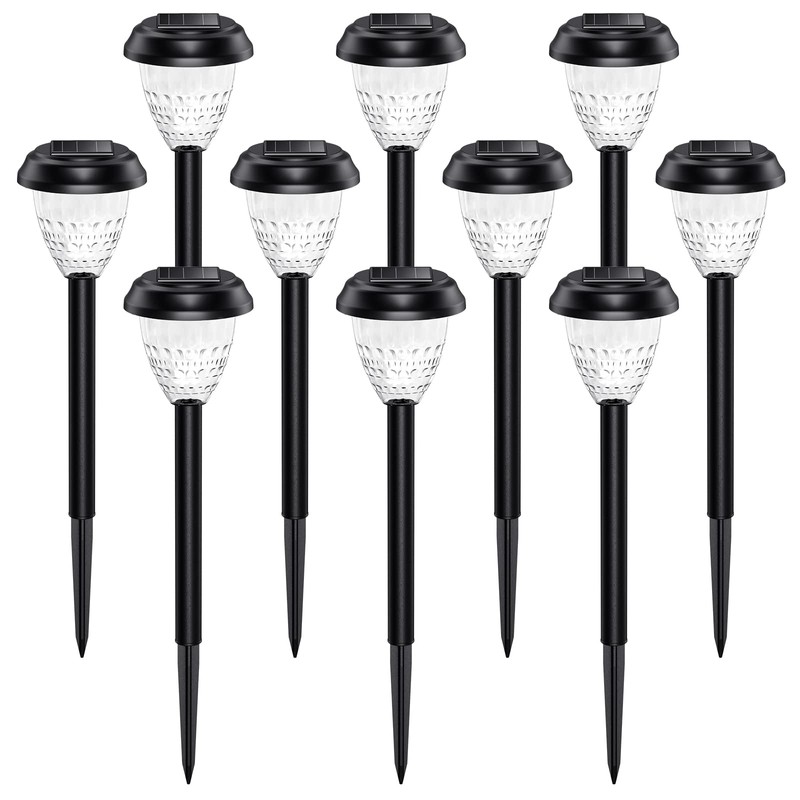 URAGO Super Bright Solar Lights, Waterproof 10 Pack, Dusk to