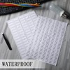 328 Pieces Light Switch Label Sticker Clear Transparent with Text,Waterproof