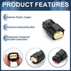 INFINAUTO 3 Pin Ignition Coil Waterproof Connector Plug, 1.5mm Series