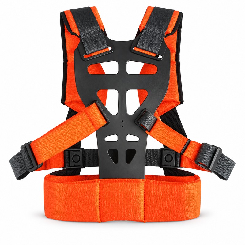 Adjustable Brush Cutter Harness for Yard Work – Padded Double