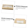 FOMIYES 20pcs False Eyelash Packaging Box Lash Extensions Empty Lash