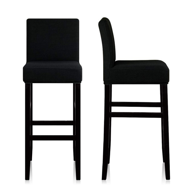 Lellen Bar Stool Covers Set of 4,Stretch Washable Bar Stool