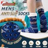 Men's Fleece Lined Cozy Extra Thick Slipper Socks Winter Non-Slip