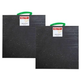 Mytee Products Medium Outrigger Pad 18" x 18" x 1.5" Thick for Crane, Wrecker, Tow Truck, Service Truck - Black (2 Pack)