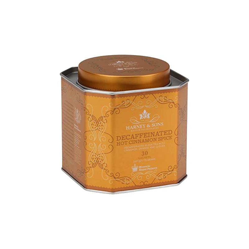 Harney and Sons Decaf Hot Cinnamon Spice 30 Sachet Tin