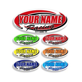 MxNumbers- Custom Your Team Name Racing Trailer Decals | Personalized Trailer Stickers | Multiple Color & Size Options