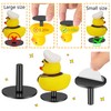 12 tapones de pato, soporte de pato de goma, soporte